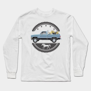 1983 Chevy Silverado Scottsdale with Yamaha YZ490K Long Sleeve T-Shirt